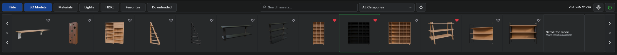 FOURDESINNO Assets Blender interface